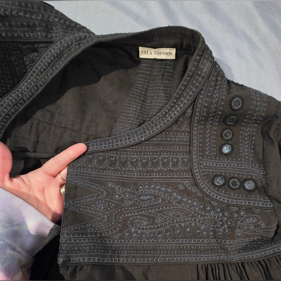 Ulla Johnson Indian Inspired Sunita Jacket with Pleats and Embroidery. Size  med - Picture 3 of 12